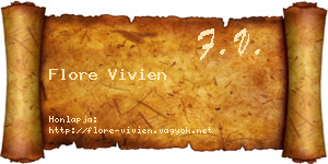 Flore Vivien névjegykártya